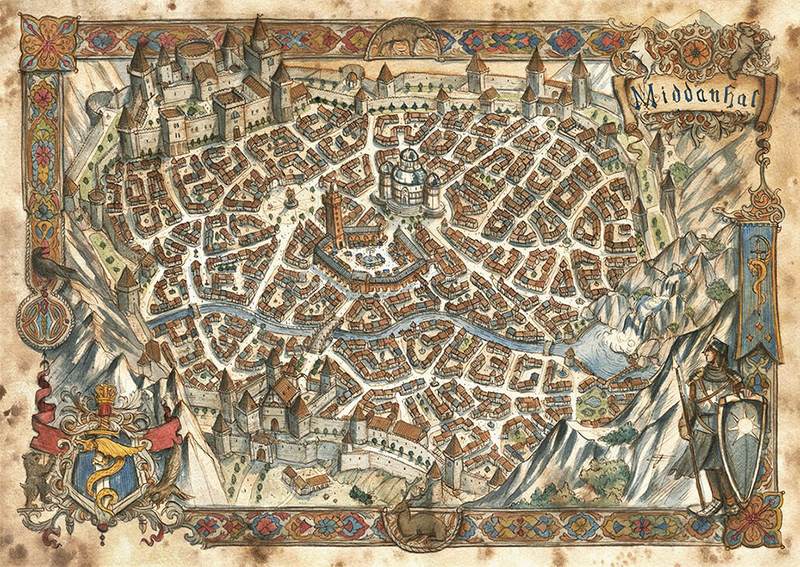 Illustration for article titled A Collection Of Beautiful, Hand-Drawn Maps For Video Games And RPGs